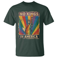 Funny No Kings In America LGBT T Shirt Retro Statue Of Liberty - Wonder Print Shop