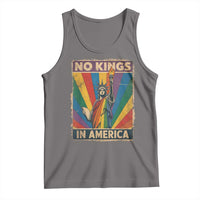 Funny No Kings In America LGBT Tank Top Retro Statue Of Liberty - Wonder Print Shop