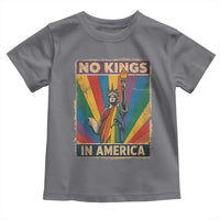 Funny No Kings In America LGBT Toddler T Shirt Retro Statue Of Liberty - Wonder Print Shop