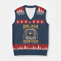 DD214 It Is A Veteran Thing You Wouldnt Understand V-Neck Knit Sweater Vest US Veteran Bald Egale - Wonder Print Shop