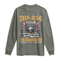 DD214 It Is A Veteran Thing You Wouldnt Understand Long Sleeve Shirt US Veteran Bald Egale - Wonder Print Shop