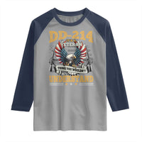 DD214 It Is A Veteran Thing You Wouldnt Understand Raglan Shirt US Veteran Bald Egale - Wonder Print Shop