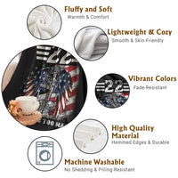Veteran Suicide Awareness Throw Blanket 22 A Day Is 22 Too Many Vintage American Flag - Wonder Print Shop