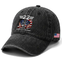 Veteran Suicide Awareness Washed Cotton Baseball Cap 22 A Day Is 22 Too Many Vintage American Flag