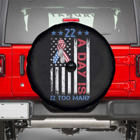 Veteran Suicide Awareness Spare Tire Cover 22 A Day Is 22 Too Many American Flag - Wonder Print Shop