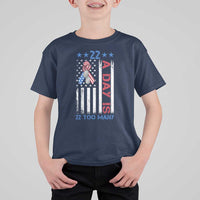 Veteran Suicide Awareness T Shirt For Kid 22 A Day Is 22 Too Many American Flag - Wonder Print Shop