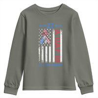 Veteran Suicide Awareness Youth Sweatshirt 22 A Day Is 22 Too Many American Flag - Wonder Print Shop