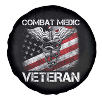 Combat Medic Veteran Spare Tire Cover Medical Military Soldier Vintage American Flag - Wonder Print Shop