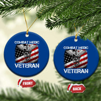 Combat Medic Veteran Ceramic Ornament Medical Military Soldier Vintage American Flag - Wonder Print Shop