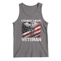 Combat Medic Veteran Tank Top Medical Military Soldier Vintage American Flag - Wonder Print Shop
