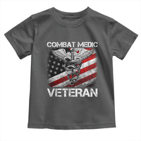 Combat Medic Veteran Toddler T Shirt Medical Military Soldier Vintage American Flag - Wonder Print Shop