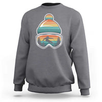 Skiing Mountain Retro Ski Goggles Winter Sport Sweatshirt - Wonder Print Shop