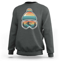 Skiing Mountain Retro Ski Goggles Winter Sport Sweatshirt - Wonder Print Shop