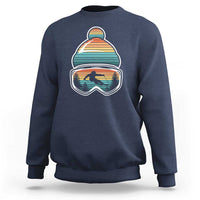 Skiing Mountain Retro Ski Goggles Winter Sport Sweatshirt - Wonder Print Shop