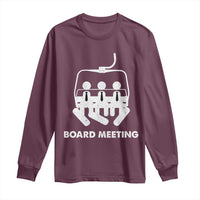 Funny Snowboarding Long Sleeve Shirt Board Meeting Holiday Snowboard Winter Sport