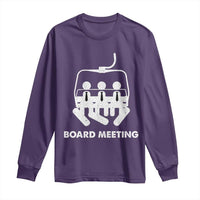 Funny Snowboarding Long Sleeve Shirt Board Meeting Holiday Snowboard Winter Sport