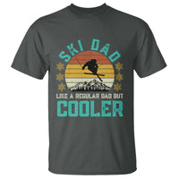 Funny Retro Skiing Father's Day T Shirt Ski Dad Like A Normal Dad But Cooler - Wonder Print Shop
