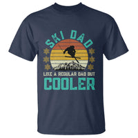 Funny Retro Skiing Father's Day T Shirt Ski Dad Like A Normal Dad But Cooler - Wonder Print Shop