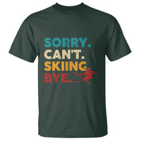 Funny Skiing T Shirt Sorry Can't Skiing Bye Winter Sport - Wonder Print Shop