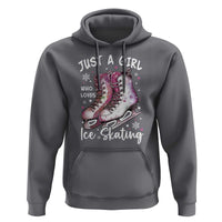 Figure Ice Skater Hoodie Just A Girl Who Loves Ice Skating