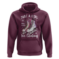 Figure Ice Skater Hoodie Just A Girl Who Loves Ice Skating