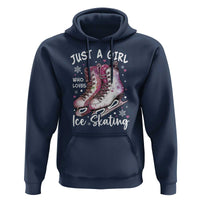 Figure Ice Skater Hoodie Just A Girl Who Loves Ice Skating
