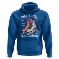 Figure Ice Skater Hoodie Just A Girl Who Loves Ice Skating