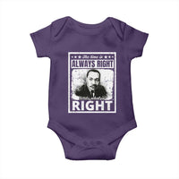 The Time Is Always Right To Do What Is Right Baby Onesie Martin Luther King MLK Jr. Quote