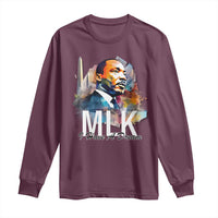 MLK I Have A Dream Long Sleeve Shirt Martin Luther King Portrait Black History Month