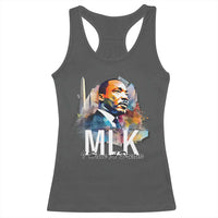 MLK I Have A Dream Racerback Tank Top Martin Luther King Portrait Black History Month