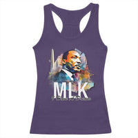 MLK I Have A Dream Racerback Tank Top Martin Luther King Portrait Black History Month