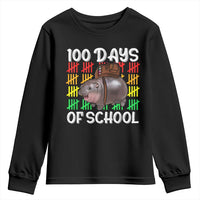 Funny Moo Deng 100 Days Of School Youth Sweatshirt