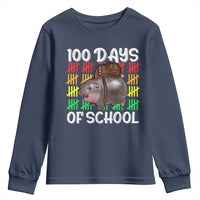 Funny Moo Deng 100 Days Of School Youth Sweatshirt