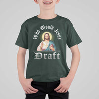 Funny Jesus Fantasy Football T Shirt For Kid Who Would Jesus Draft