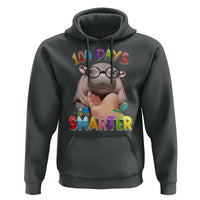 Funny Moo Deng 100 Days Smarter Hoodie Teachers Students 100th Day Of School