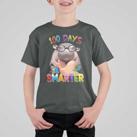 Funny Moo Deng 100 Days Smarter T Shirt For Kid Teachers Students 100th Day Of School