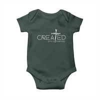 Created With A Purpose Baby Onesie Christian Faith Cross