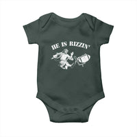 Funny Jesus American Football He Is Rizzin' Meme Baby Onesie