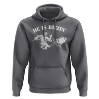 Funny Jesus American Football He Is Rizzin' Meme Hoodie