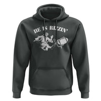Funny Jesus American Football He Is Rizzin' Meme Hoodie