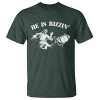 Funny Jesus American Football He Is Rizzin' Meme T Shirt