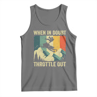 Funny Snowmobile Sled When In Doubt Throttle Out Tank Top Winter Sports - Wonder Print Shop