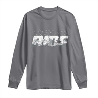 Snowmobile Ride Motor Sled Racing Winter Mountain Sports Fan Long Sleeve Shirt - Wonder Print Shop