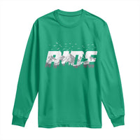 Snowmobile Ride Motor Sled Racing Winter Mountain Sports Fan Long Sleeve Shirt - Wonder Print Shop