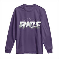 Snowmobile Ride Motor Sled Racing Winter Mountain Sports Fan Long Sleeve Shirt - Wonder Print Shop