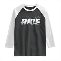 Snowmobile Ride Motor Sled Racing Winter Mountain Sports Fan Raglan Shirt - Wonder Print Shop