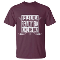Funny Feels Like A Penalty Box Kind Of Day T Shirt Ice Hockey Lover - Wonder Print Shop