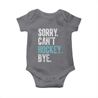 Funny Sorry Cant Hockey Bye Baby Onesie Ice Hockey Player - Wonder Print Shop