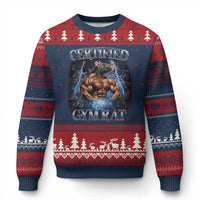Funny Certified Gym Rat Ugly Christmas Sweater Fitness Bodybuilding Gym Lovers Meme - Wonder Print Shop