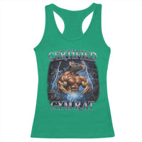Funny Certified Gym Rat Racerback Tank Top Fitness Bodybuilding Gym Lovers Meme - Wonder Print Shop